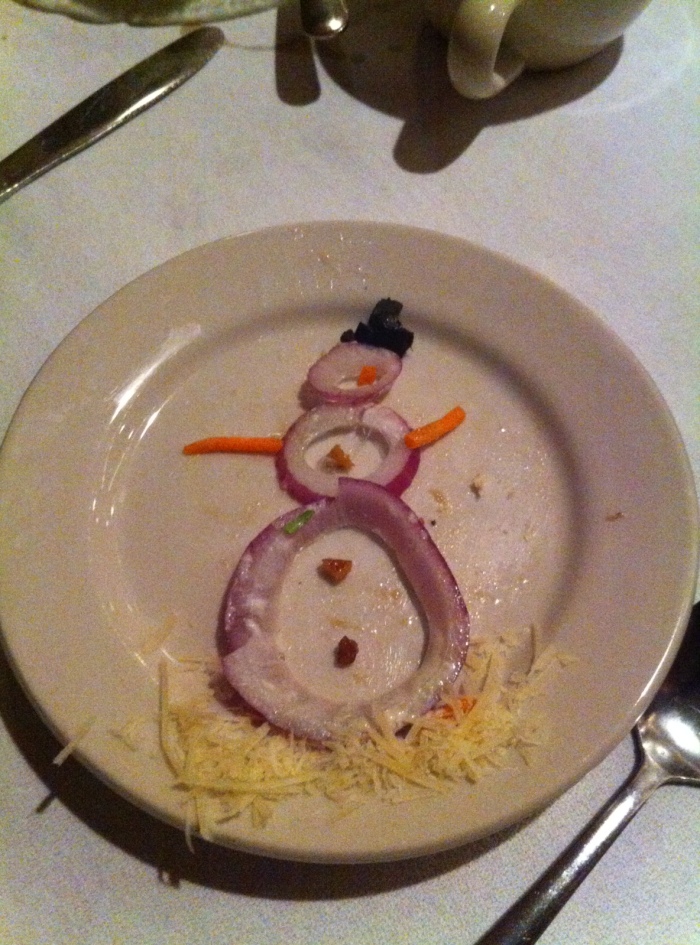 Food Art. Response from coaches table.